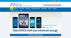 Desktop Screenshot of apics-vancouver.org