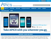 Tablet Screenshot of apics-vancouver.org